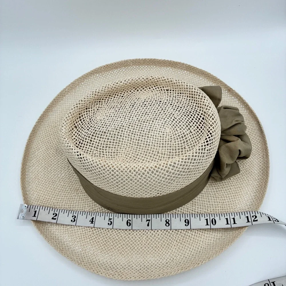 Pelican Hill Golf Club Straw Hat Ribbon Flower Accent Resort Style‎